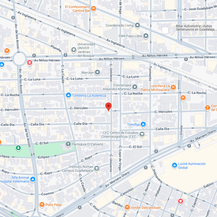 Mapa sucursal Hércules